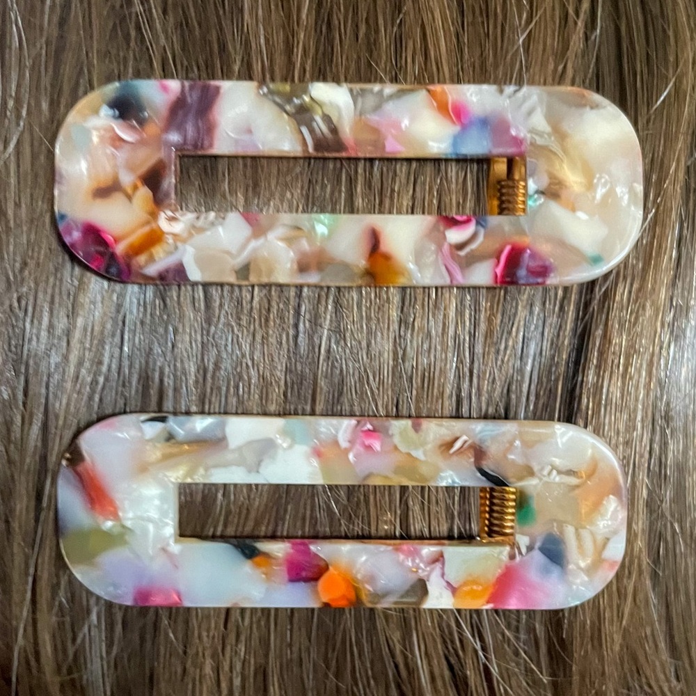 Colorful & Elegant Marbled Hair Clip